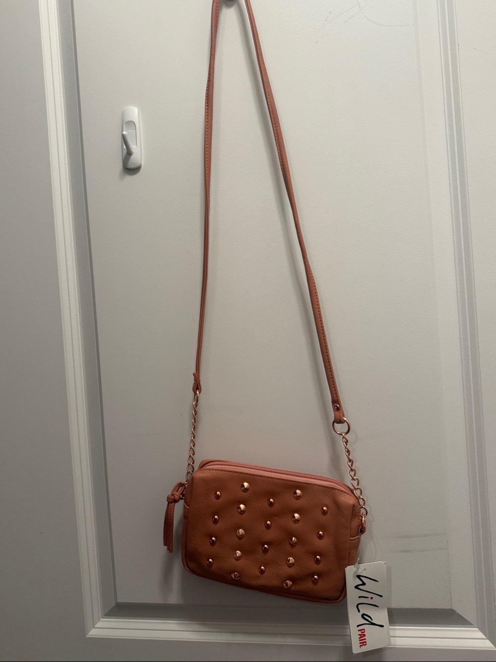 Wild Fable Coral Studded Crossbody Bag with Chain Strap